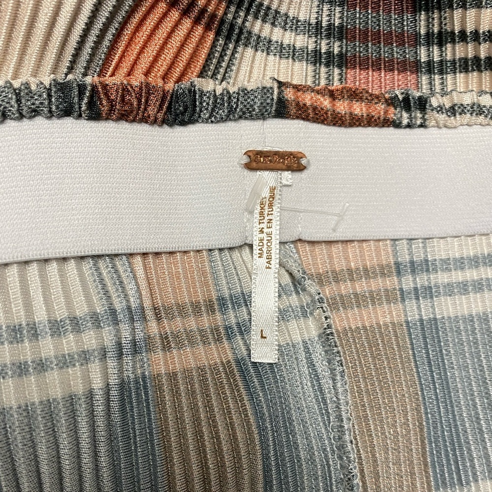 Free people Bethany pleated flare pants size L - Picture 6 of 7